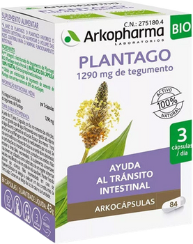 Naturalny suplement Arkopharma Plantago 84 kapsułki (8470002751804)