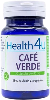 Naturalny suplement H4u Café Verde 495 mg 30 kapsułek (8436556085864)