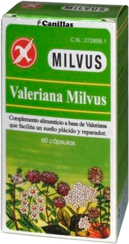 Naturalny suplement Milvus Valeriana 60 kapsułek (8470002728981)