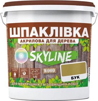 Шпаклівка для Дерева готова до застосування акрилова SkyLine Wood Бук 7 кг (42468347_rozetka)