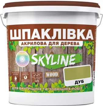 Шпаклівка для Дерева готова до застосування акрилова SkyLine Wood Дуб 4.5 кг (42470100_rozetka)