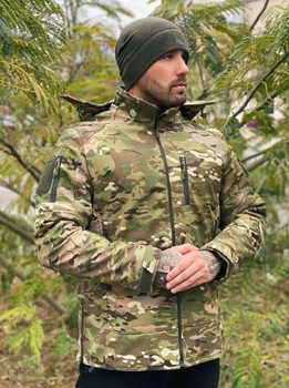 Тактична куртка Combat Soft Shell К153 Мультикам 3ХL
