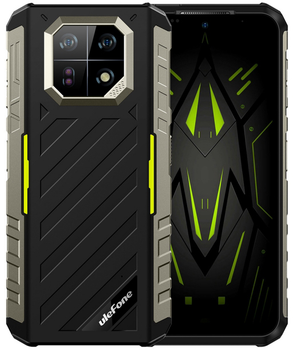 Мобильный телефон Ulefone Armor 22 8/256GB Black-Green (6937748735601)