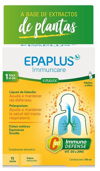 Дієтична добавка Epaplus Inmunicare Viravix 15 стіків (8430442009156)