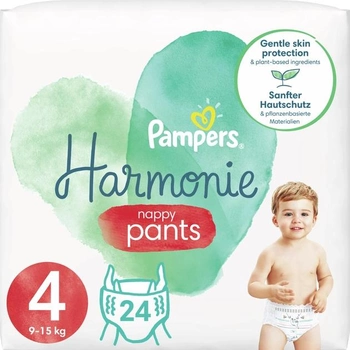 Підгузки-трусики Pampers Harmonie Nappy Pants Розмір 4 (9-14 кг) 24 шт (8006540181409)