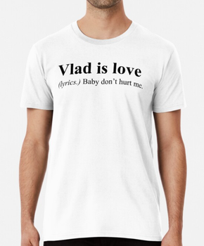 Мужская футболка Stedman с принтом Vlad is love Влад Владислав Владик Белый XXL
