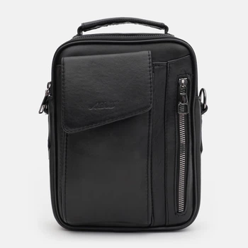 Сумка планшет через плечо мужская кожаная Palmera T10telegonlu Черная (ROZ6400177659)