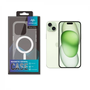 Силиконовый чехол Monblan iPhone 15 Plus Magnetic Crystal Series