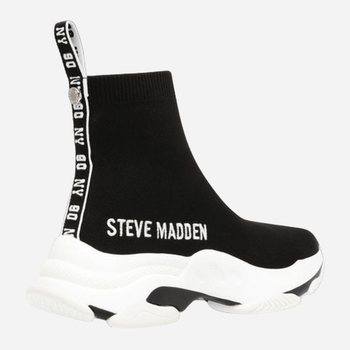 Sneakersy damskie na platformie wysokie wsuwane Steve Madden Master Sneaker SM11001442-001 39 24.6 cm Czarne (8720236176158)