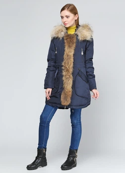 Женская куртка FineBabyCat 028-10 синий 2XL