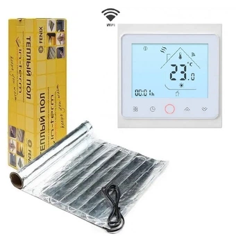 Алюминиевый нагревательный мат In-Therm 5 м2 + wi-fi терморегулятор
