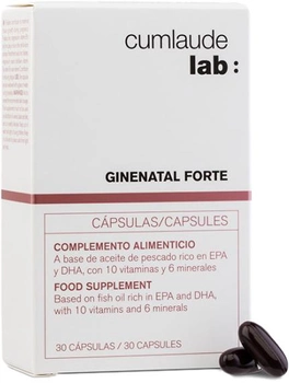 Дієтична добавка Cumlaude Ginenatal Forte Embazazo 30 капсул (8428749199007)