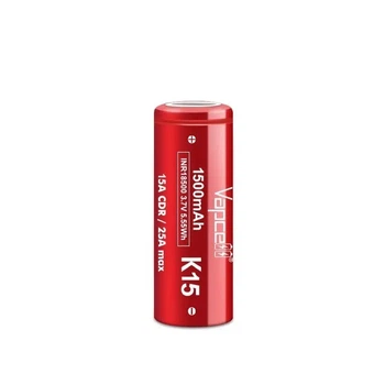 Акумулятор 18500 3.7V 1500mAh 15A Li-ion INR18500-K15 1шт Vapcell