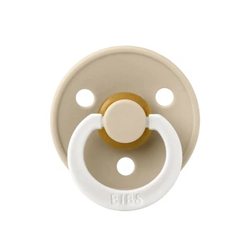 Пустушка BIBS Colour Latex Symmetrical size 2 (6-18 m), Pacifier Vanilla GLOW