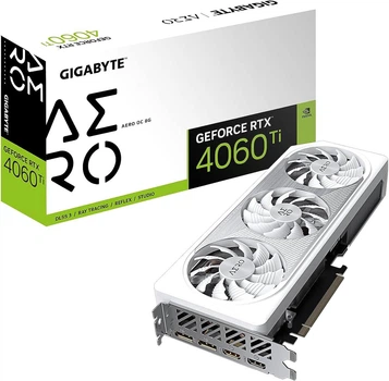 Відеокарта GIGABYTE GeForce RTX 4060 Ti Aero OC 8G (GV-N406TAERO OC-8GD)
