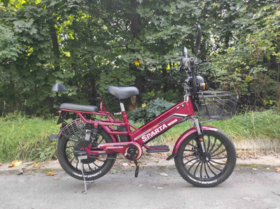 Електровелосипед SPARTA SAKURA вишневий (350W 48V-12Ah)