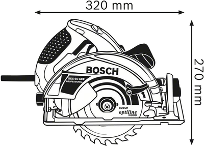 Пила циркулярна Bosch 0601668901