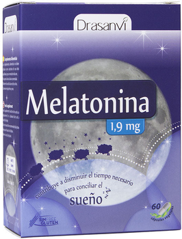 Suplement diety Drasanvi Melatonina 60 kapsułek 1.9 mg (8436044514937)