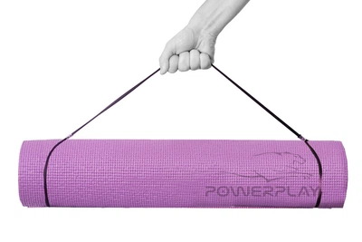 Килимок для фітнесу та йоги PowerPlay 4010 (173х61х0.6) Лавандовий
