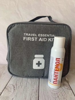 Набор Аптечка-органайзер сумка для медикаментов + Пантенол Крем-Пена Спрей 150г Flory Spray