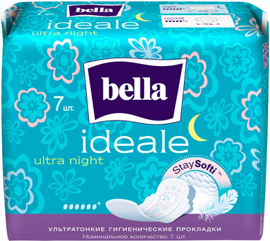 Прокладки гігієнічні Bella Ideale Ultra Night Staysofti 7 шт (5900516305093)