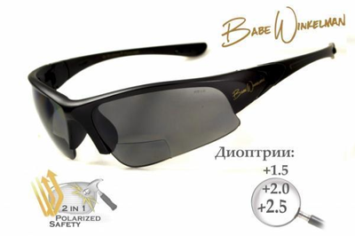 Біфокальні окуляри з поляризаціею BluWater Winkelman EDITION 1 Gray +1,5 (4ВИН1БИФ-Д1.5)