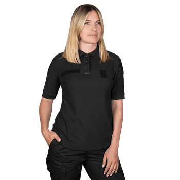 Поло футболка женская тактическая полевая универсальная для силовых структур Camotec 7179(M) Черный (SK-N7179(M)S)