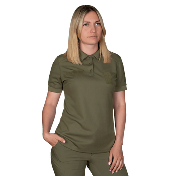 Поло футболка жіноча тактична польова універсальна для силових структур Camotec 7161(S) олива (SK-N7161(S)S)
