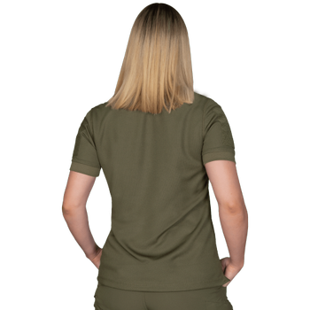 Поло футболка женская тактическая полевая универсальная для силовых структур Camotec 7161(M) олива (SK-N7161(M)S)