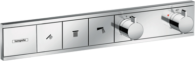 Наружная часть термостатического смесителя для душа HANSGROHE RainSelect 15381000 хром 3 потребителя