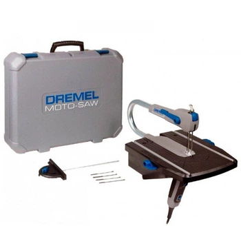 Стаціонарний лобзик Dremel Moto-Saw MS20-1 / 5 + 5 пильних полотен + паралельна направляюча + чемодан (F013MS20)