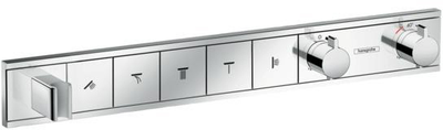 Наружная часть термостатического смесителя для ванны HANSGROHE RainSelect 15358000 хром 5 потребителей