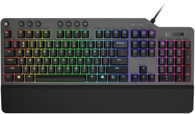 Клавиатура проводная Lenovo Legion K500 RGB Mechanical Gaming Keyboard UA Black-Gray (GY41L16650)
