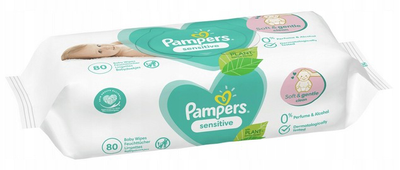 Chusteczki nawilżane Pampers Sensitive Baby Wipes 6 x 80 szt (8006540174531)
