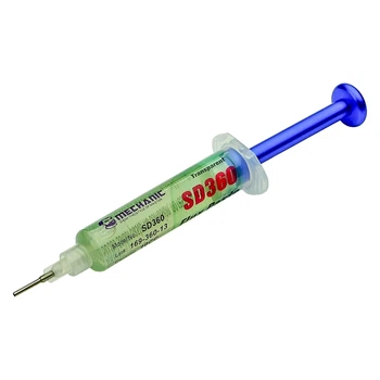 Флюс-паста Mechanic SD360 Max безвідмивальна, з вакуумним штовхачем, 10ml