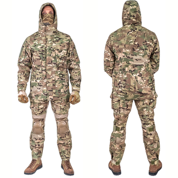 Тактический демисезонный военный коcтюм HAN WILD G3 Multicam Куртка M65 ,Убакс и Штаны с наколенниками 2XL Mультикам HWMD0026800-3