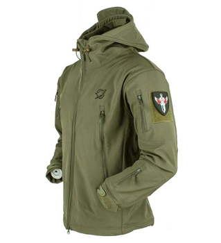 Тактическая куртка Eagle Soft Shell JA-01 с флисом Green Olive M
