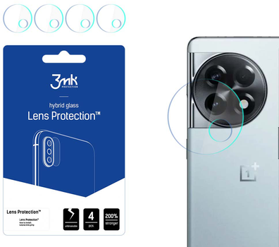 Zestaw szkieł hartowanych 3MK Lens Protection na aparat OnePlus 11R 4 szt (5903108516471)