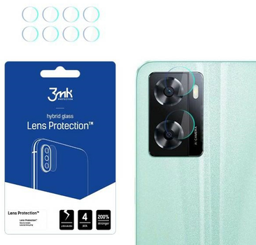 Zestaw szkieł hartowanych 3MK Lens Protection na aparat Oppo A57 4G/A57 5G/A57e/A57s 4 szt (5903108493420)