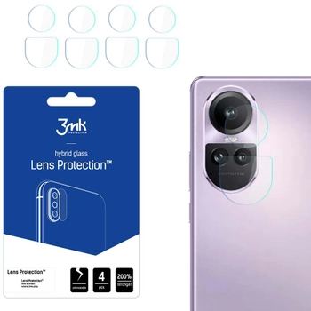 Комплект захисного скла 3MK Lens Protection для камери Oppo Reno 10 4 шт (5903108530798)
