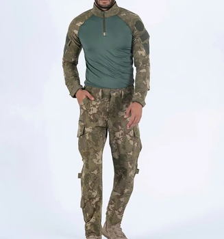 Тактичний чоловічий літній костюм сорочка та штани Камуфляж M (40892) Kali