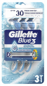 Maszynka jednorazowa do golenia Gillette Blue3 Cool 3 szt (7702018457229)