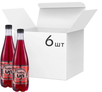 Упаковка сидру Funky Up особливого газованого напівсолодкого смак "Гранат" 5.5% 0.7 л х 6 шт (4820268270078)