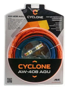Набор для подключения усилителя Cyclone AW-408 AGU