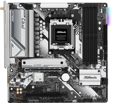 Материнська плата ASRock B650M Pro RS WiFi (AM5, AMD B650, PCI-Ex16)