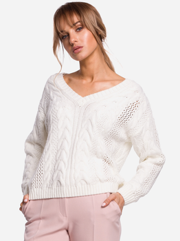 Пуловер жіночий Made Of Emotion M510 S/M Екрю (5903068466496)
