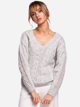 Пуловер жіночий Made Of Emotion M510 S/M Сірий (5903068466533)