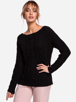 Sweter damski luźny Made Of Emotion M511 S/M Czarny (5903068466571)