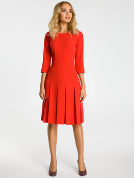 Sukienka trapezowa damska Made Of Emotion M336 XL Czerwona (5902041197075)
