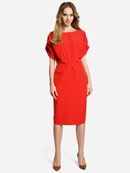 Sukienka ołówkowa damska z rozcięciem Made Of Emotion M364 L Czerwona (5903068406256)